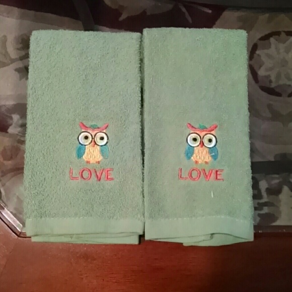 Owl hand towels