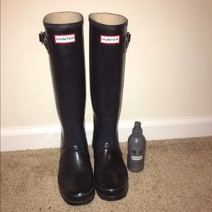 Hunter Rain Boots - Original Tall Gloss - Black