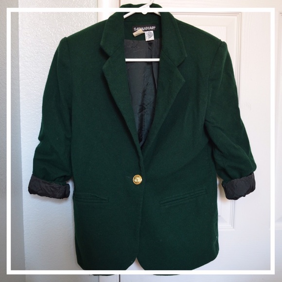 Forest Green 3/4 Sleeves Blazer 🚛