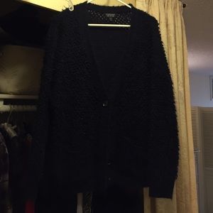 Oversized fuzzy sweater