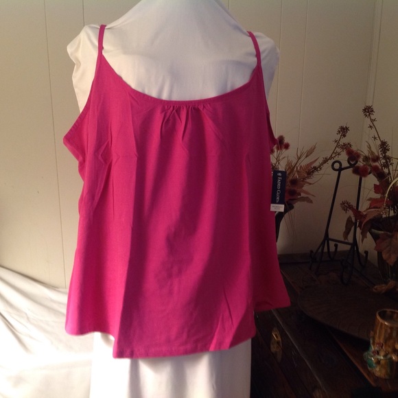 Hot pink camisole.