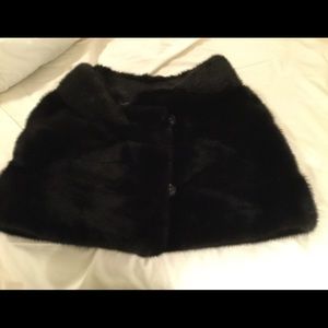 Vintage mink shrug
