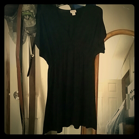 Black Dolman Sleeve Dress