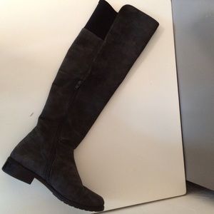 Stuart Weizmann Grey Suede Over the Knee
