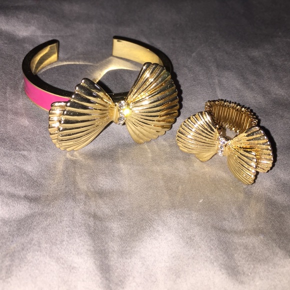 Lilly Pulitzer Bow Bangle Bracelet & Ring