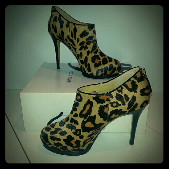 Ninewest Haywire Leopard Print Bootie