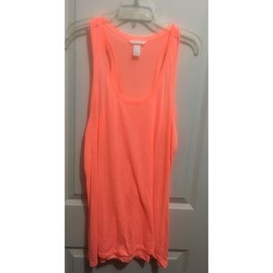 Neon peach tank top