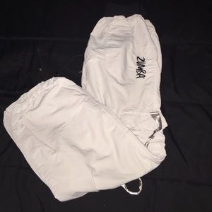 Authentic white Zumba cargo pants