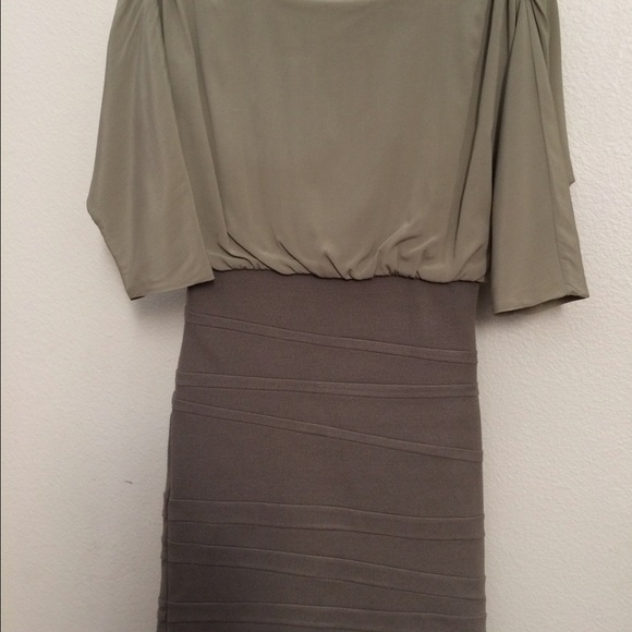 Alice and Olivia Olive Green Dress, Size 4