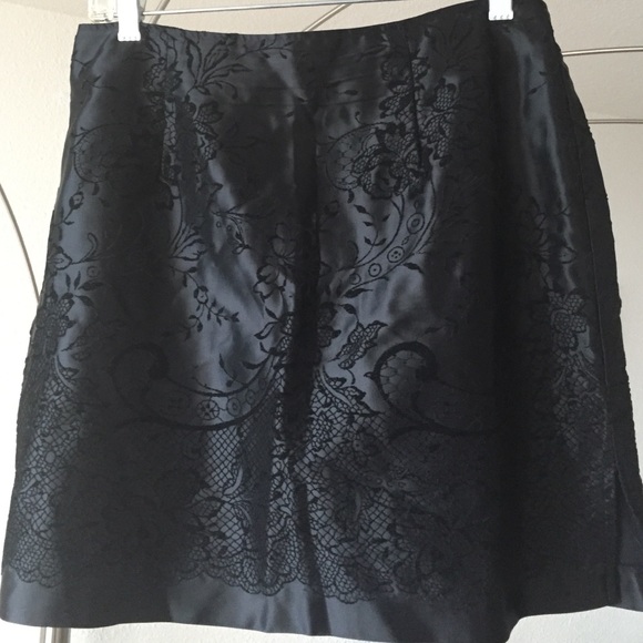 Satin mini skirt