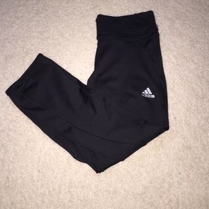 Black Adidas Climate cropped leggings