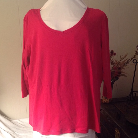 3/4 sleeve tee shirt.