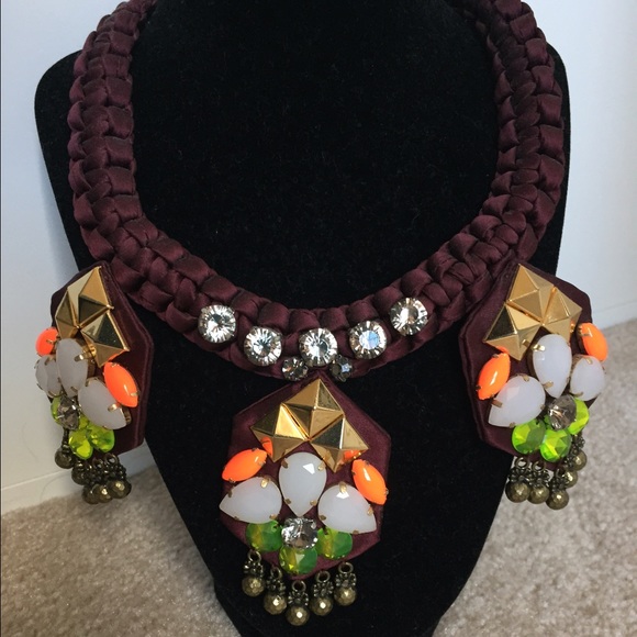 J.Crew maroon Necklace