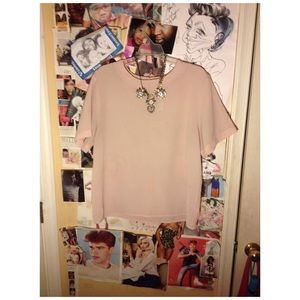 Sheer Top w/ high Collar