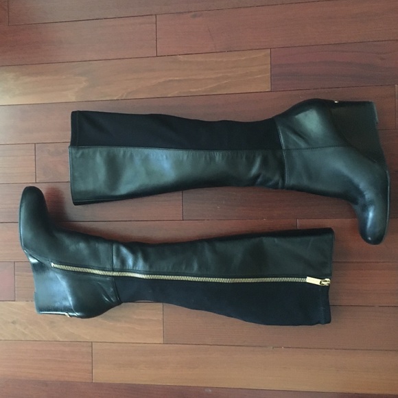 Michael Kors Black Bromley Wedge Boots