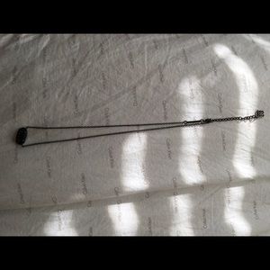 All black Kendra Scott drusy Elisa necklace