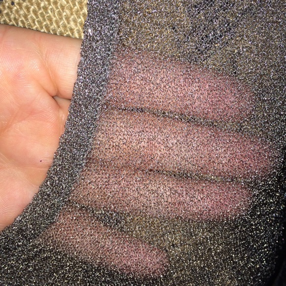 Express grayish-silver sheer top - Picture 4 of 4