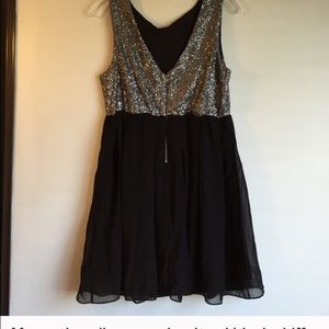 Black sequin dress