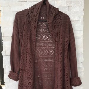 Brown knitted Cardigan by Moda Victoria Secret.