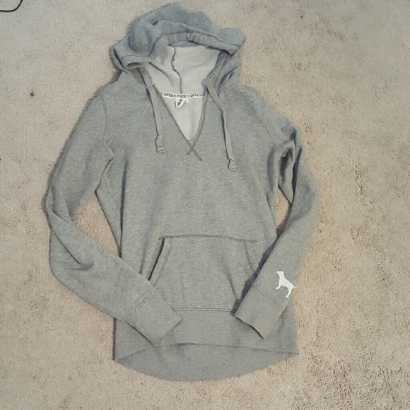 PINK Victoria's Secret Tops - Vs Pink grey sweatshirt!