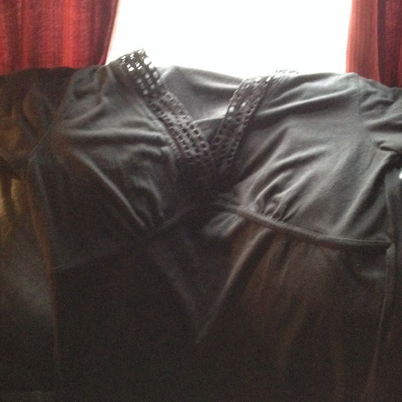 Black short sleeve women's shirt