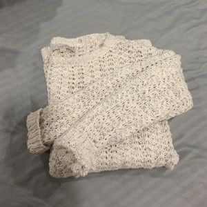 Knitted white/gray sweater