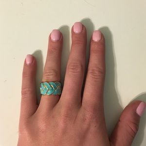 Gold and Turquoise Ring
