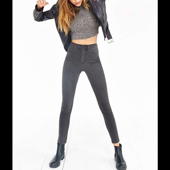 Bdg twig super high rise black jeans ankle 25