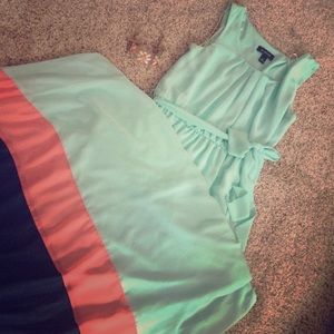 Tricolored Maxi Dress