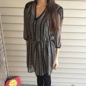 🆕Sheer Lace-Accent Dress