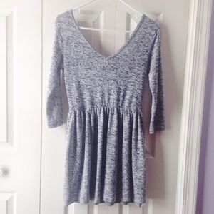 Charlotte Russe gray mini sweater dress
