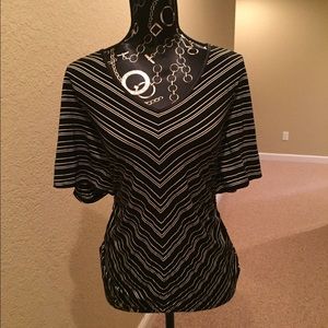 Black and white formal shirt