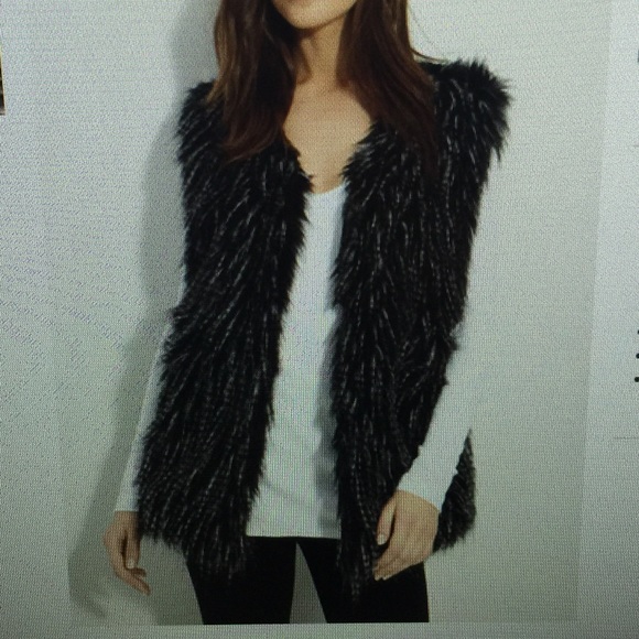 Faux Fur Vest by Collection XIIX,  Long size S/M