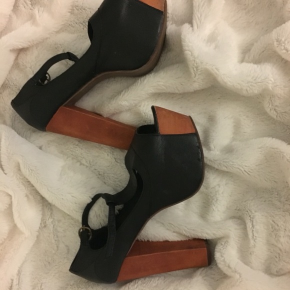 Jeffery Campbell 6inch heels with strap