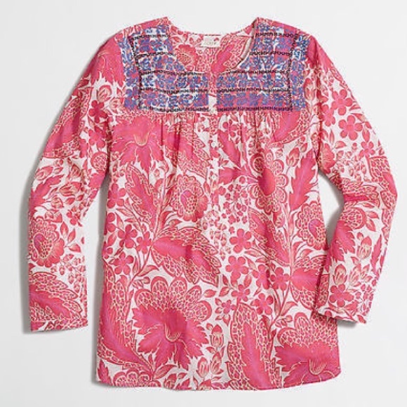 J. Crew Factory Tops - ✨HP✨ J Crew Factory Embroidered Floral Top NWT