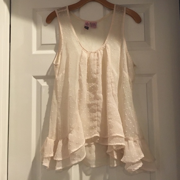 Chiffon ruffle top