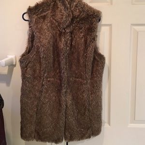 Faux fur vest