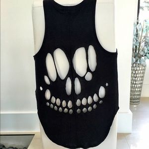 Custom Cutout Skull Tank Size M