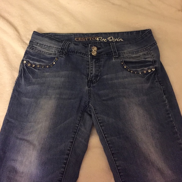 Jeans with rhinestones - Picture 1 of 4