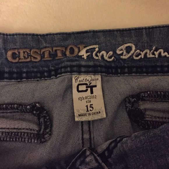 Jeans with rhinestones - Picture 3 of 4