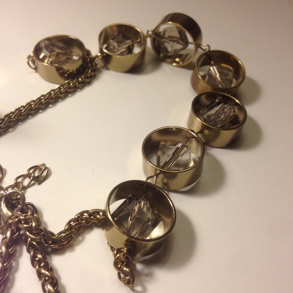 Necklace made out of metal etc.