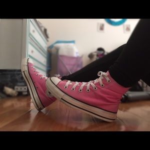 Converse Pink High Tops