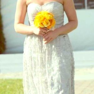 Full length lace dress