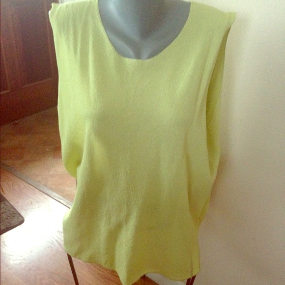 🍐Eileen Fisher flowing fit tank Pastel neon color