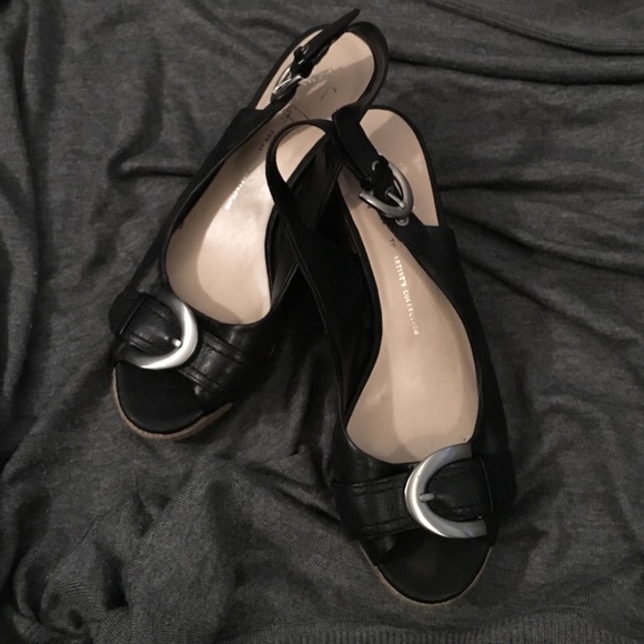 Franco Sarto Open Toe Wedges