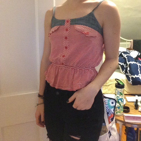 Kirra peplum tank top - Picture 3 of 4