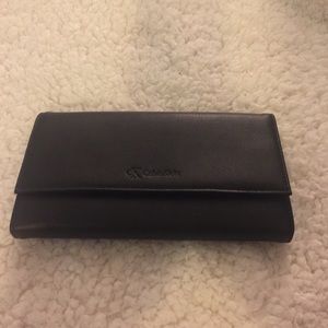 Calvin Klein black leather wallet