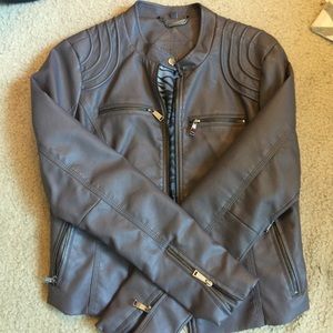 NWOT Faux Leather Jacket ~ Make me an offer!
