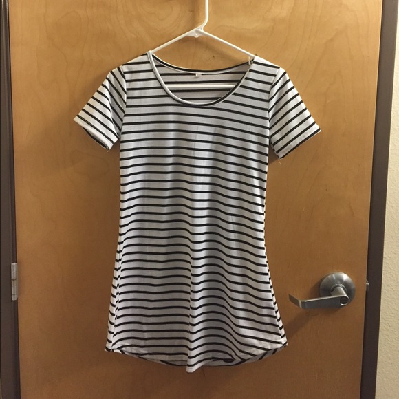 Stripe Short Sleeve T-Shirt Dress from Pinterest!