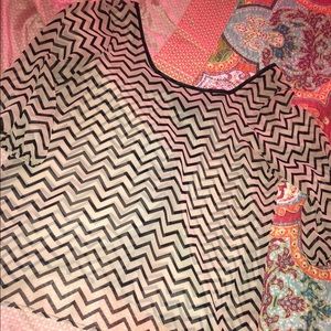 Sheer Chevron top